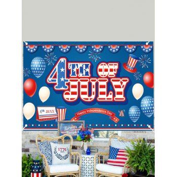 

Independence Day American Flag Elements Print Patriotic Party Banner, Multicolor