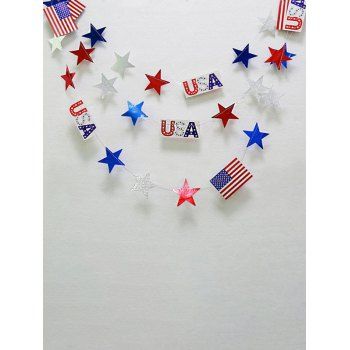 

American Flag Star Letter Patry Home Decor, Multicolor