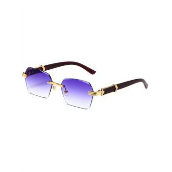 

Outdoor Rimless Rectangle Streetwear Sunglasses, Purple
