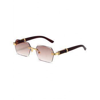 

Outdoor Rimless Rectangle Streetwear Sunglasses, Multicolor a