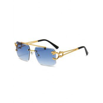 

Streetwear Rectangle Rimless Outdoor Sunglasses, Blue