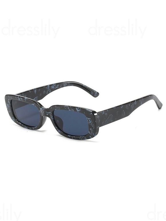 Lunettes de Soleil Rectangle Monture Epaisse pour Extérieur - Noir 