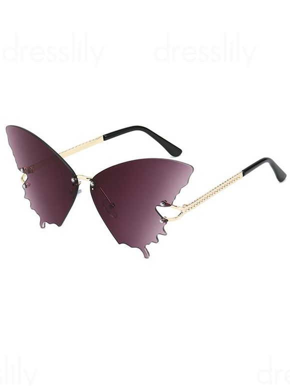 Lunettes Solaires sans Monture de Forme Papillon de Streetwear - Concorde 