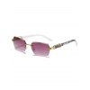 Lunettes de Soleil sans Monture Streetwear pour Extérieur - Pourpre 