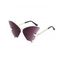 Lunettes Solaires sans Monture de Forme Papillon de Streetwear - Rose clair 