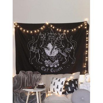 

Cat Print Tapestry Hanging Wall Trendy Home Decor, Multicolor