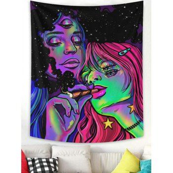

Galaxy Figure Psychedelic Print Home Decor Wall Tapestry, Multicolor