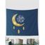 Tapisserie Murale Pendante Décoration à Imprimé Lune - multicolor B 150 CM X 130 CM