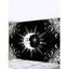 Tapisserie Murale Pendante Décoration à Imprimé Lune - Noir 150 CM X 130 CM