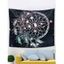 Tapisserie Murale Tendance à Imprimé Feuilles et Fleurs et Galaxie Décor Maison - multicolor 150 CM X 130 CM
