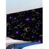 Tapisserie Murale Tendance à Imprimé Lune Galaxie Décor Maison - multicolor 150 CM X 130 CM