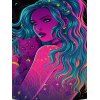 Tapisserie Murale à Imprimé Chat Psychédélique Galaxie - multicolor 150 CM X 130 CM