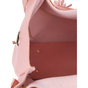 3 Pcs Bags Plain Color Beaded Tassel Handbags Shoulder Bags