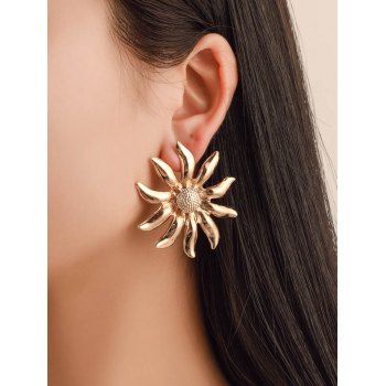 

Sunflower Elegance Stud Earrings, Golden