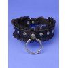 Collier Ras-du-Cou en Dentelle Géométrique Style Punk - Noir 