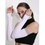 Gants D'Hiver à Imprimé Lettre Protection Solaire en Blocs de Couleurs pour Extérieur - Blanc 1 PAIR