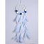 Attrape-Rêve Orné de Plumes Artificielles et Boules Style Frais Décor Maison - Bleu clair 