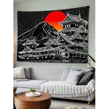 

Hanging Home Decor Scenic Print Wall Tapestry, Black