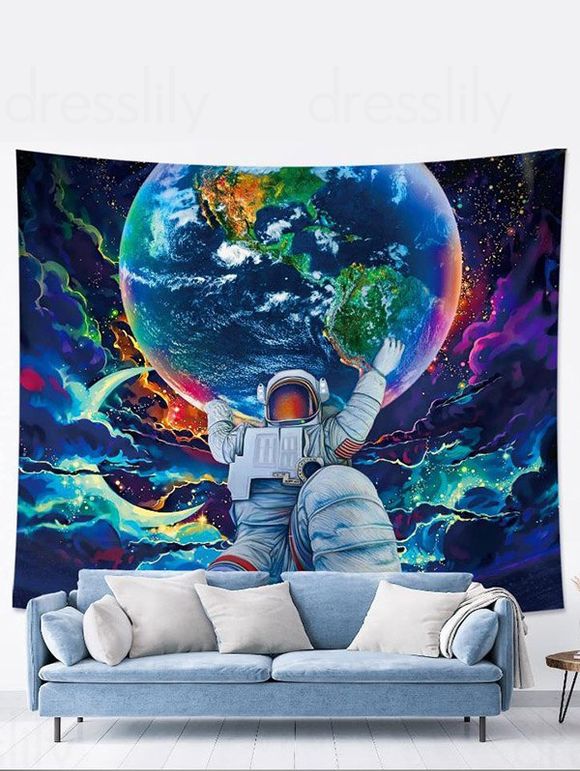 Tapisserie Murale Motif Astronaute Décor Maison - multicolor 150 CM X 130 CM