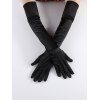 Gants de Mariage Simple en Couleur Unie - Noir 1 PAIR