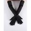 Gants de Mariage Simple en Couleur Unie - Noir 1 PAIR