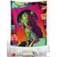 Tapisserie Pendante Murale Décoration Femme Imprimé - multicolor 150 CM X 130 CM
