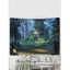 Tapisserie Murale Décorative Maison à Imprimé Paysage de Forêt - multicolor 150 CM X 130 CM