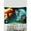 Mushroom Landscape Print Hanging Wall Tapestry - multicolor 150 CM X 130 CM