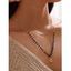 Collier Perlé Superposé Géométrique - d'or 1PC