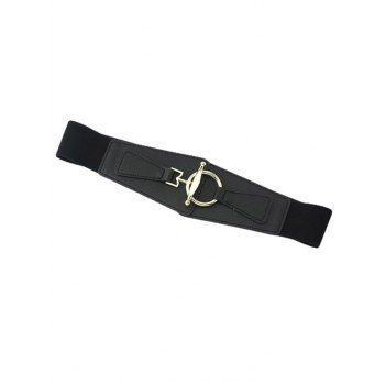 

O Ring Elastic Waist Plain Color Belt, Multicolor a