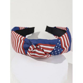 

Star And Stripe Print Twist Patriotic Hairband, Multicolor a