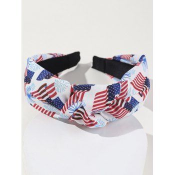 

Star And Stripe Print Twist Patriotic Hairband, Multicolor c