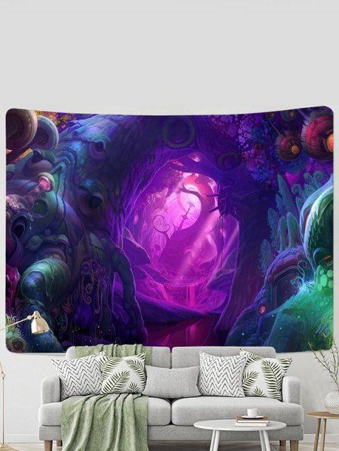 Dreamy Forest Print Home Decor Hanging Wall Tapestry
