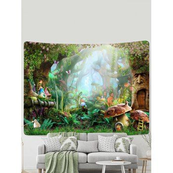 

Flower Forest Landscape Print Hanging Home Decor Wall Tapestry, Multicolor