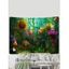 Tapisserie Murale à Imprimé Paysage de Forêt et Fleurs Décor Maison - multicolor 150 CM X 130 CM