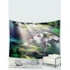 Tapisserie Murale Pendante Décoration D'Art Motif de Licorne - multicolor 95 CM X 73 CM