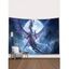 Tapisserie Murale à Imprimé Dragon Volant Décor Maison - multicolor D 150 CM X 130 CM