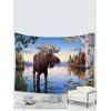Tapisserie Murale Tendance Motif Animaux Décor Maison - multicolor 95 CM X 73 CM