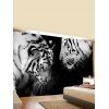 Tapisserie Murale à Imprimé Tigre Décor Maison - Noir 150 CM X 130 CM