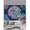 Tapisserie Murale Tendance Motif Galaxie et Fleurs Style Bohémien Décor Maison - multicolor 150 CM X 130 CM
