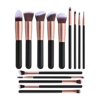 

14 Pcs Makeup Brushes Set Super Soft Beginner Cosmetic Set, Golden