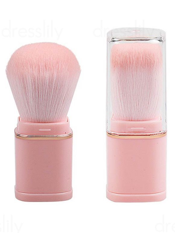 Pinceau Cosmétique Tendance Portable Télescopique pour Blush - Rose clair 