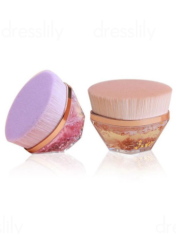 2 Pièces Pinceaux à Maquillage pour Fond de Teint Tendance - multicolor A 