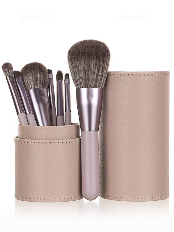 Cosmétique 7 Pièces Ensemble de Pinceaux à Maquillage Tendance - Violet clair 