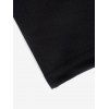Plus Size & Curve Dress Cold Shoulder Plain Color High Waisted A Line Mini Dress - BLACK 1X