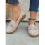 Plain Color Bowknot Slip On Outdoor Shoes - Kaki Léger EU 42