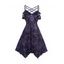 Sun Printed Dress Lattice Strap Sleeveless Foldover High Waisted Asymmetrical Midi Dress - CONCORD XL