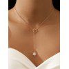 Collier Tendance avec Pendentif Etoiles en Strass - d'or 