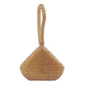 

Artificial Diamond Party Handbag, Golden