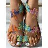 Hollow Out Colorful Butterfly Open Toe Slip On Trendy Outdoor Sandals - Brun EU 42